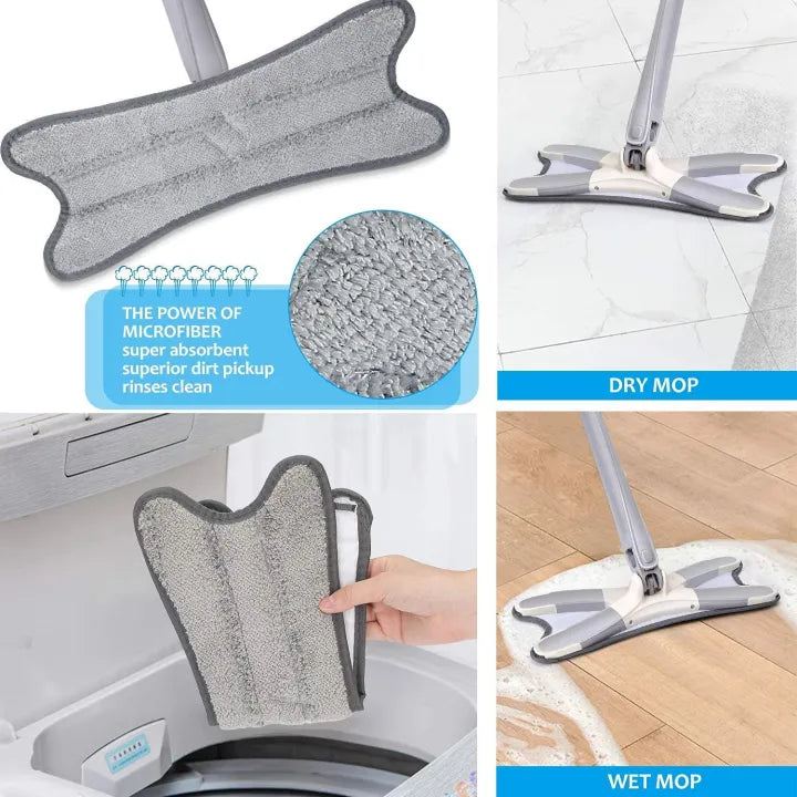 X-Type mop hands-free squeeze mechanism demonstration
