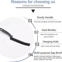 Gap cleaning brush cleaning sink edge