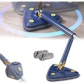 360 degree triangle microfiber mop extendable floor cleaning mop