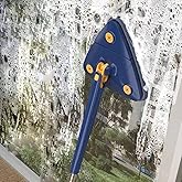 360° Twist & Squeeze Triangle Microfiber Mop – Extendable