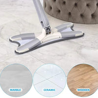 X-Type Microfiber Flat Mop with 360° Hands-Free Squeeze